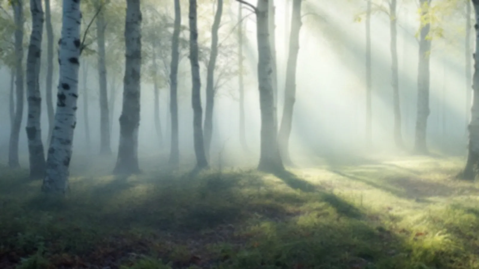 Silver birch trunks in soft misty light, the MicaGrove view of personal cash loans online, $100 – $5,000